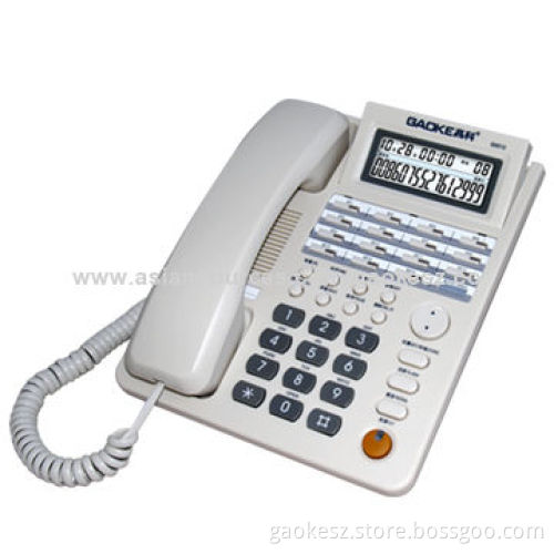 OGM Function LCD Brightness Adjustable Business Telephone with LCD Calendar Display